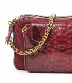 CLARIS VIROT Sac Charly Python Bordeaux Suédé 9 CLARIS VIROT Sac Charly Python Bordeaux Suédé -jerome dreyfuss shop unnamed file 1981