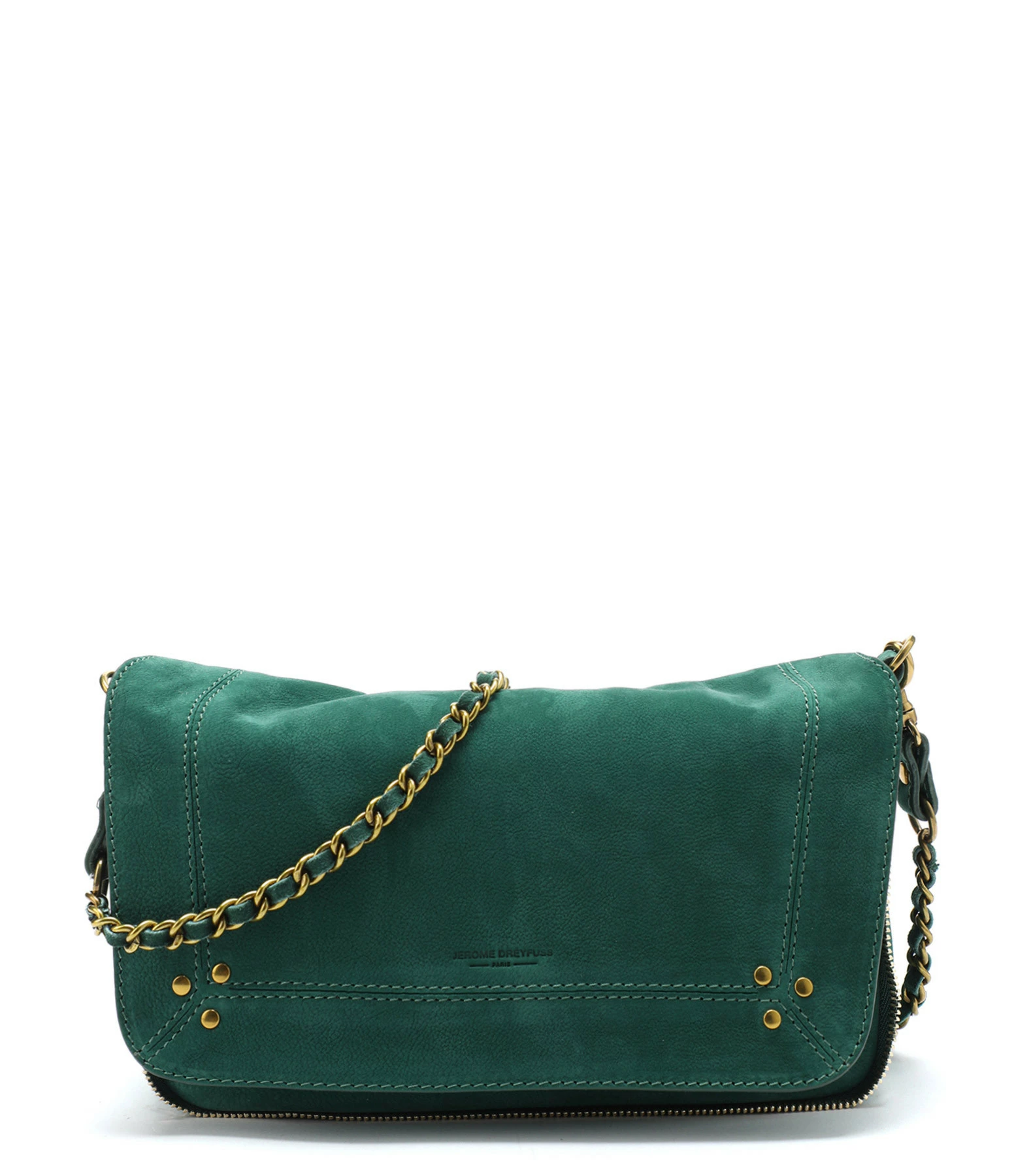 JEROME DREYFUSS Sac Bobi S Cuir Suédé Jade 3 JEROME DREYFUSS Sac Bobi S Cuir Suédé Jade