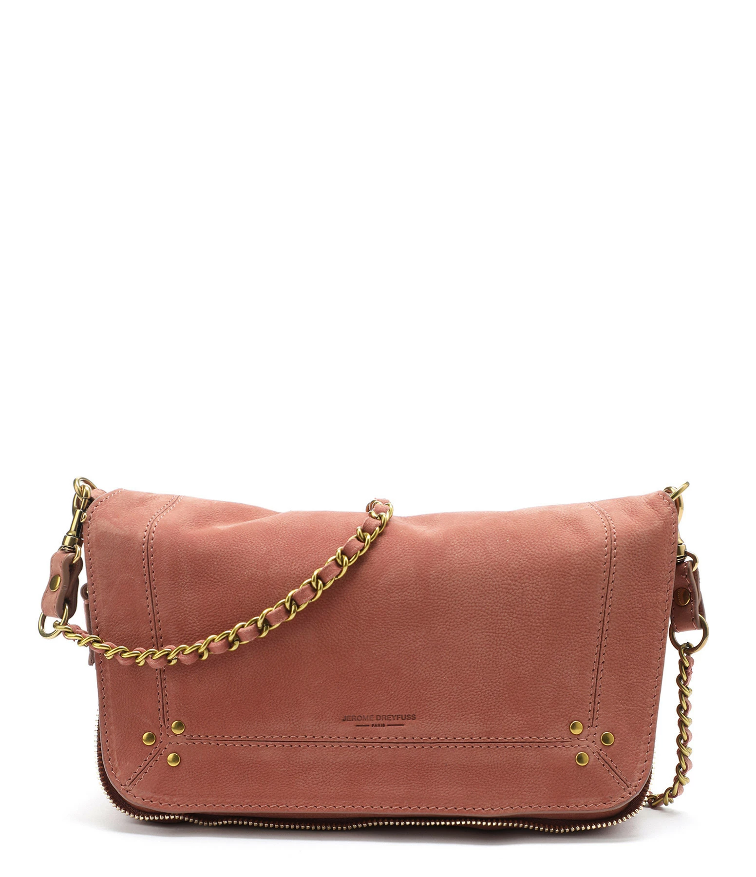 JEROME DREYFUSS Sac Bobi S Cuir Suédé Bois De Rose 3 JEROME DREYFUSS Sac Bobi S Cuir Suédé Bois De Rose