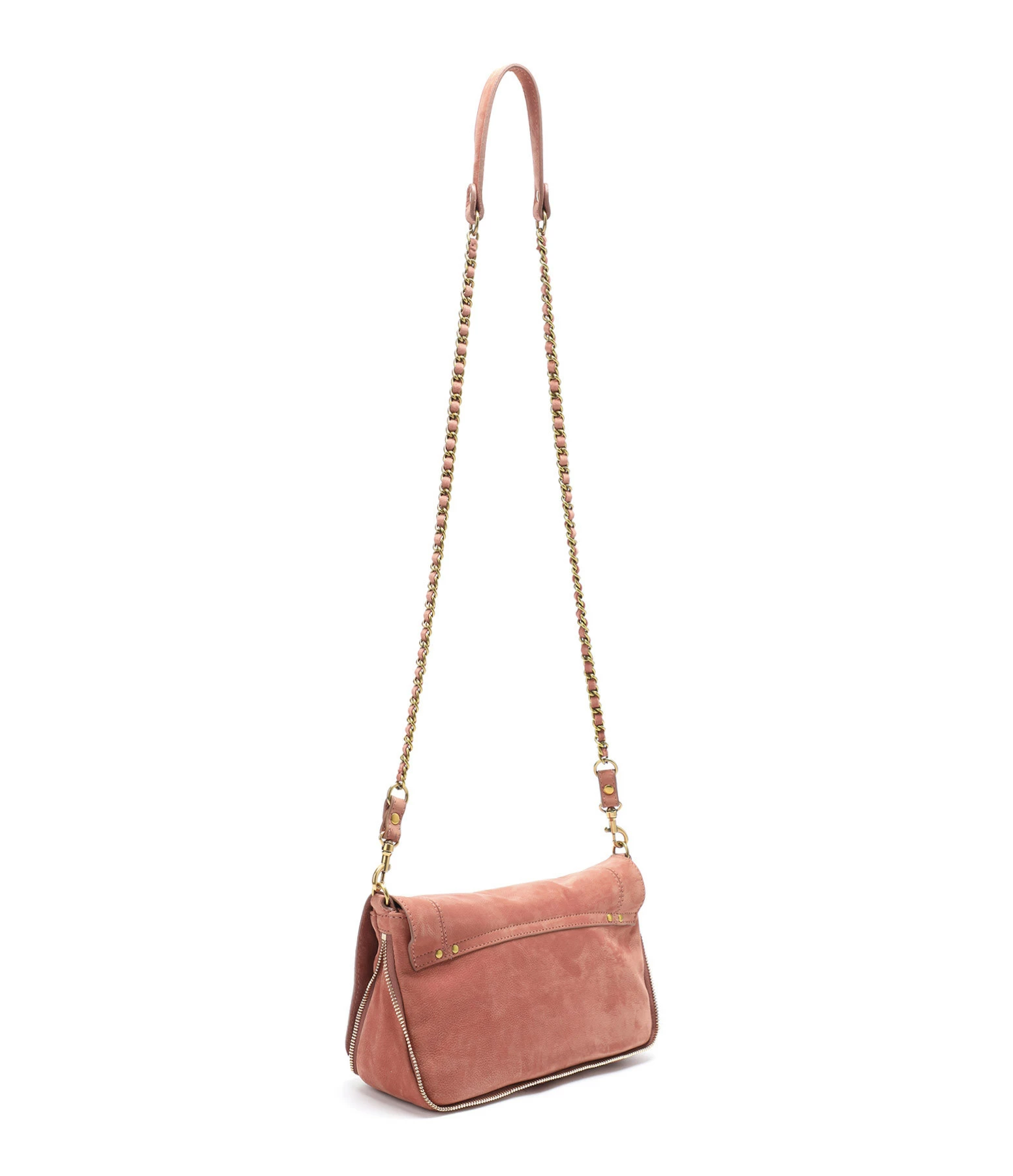 JEROME DREYFUSS Sac Bobi S Cuir Suédé Bois De Rose 4 JEROME DREYFUSS Sac Bobi S Cuir Suédé Bois De Rose – Image 2