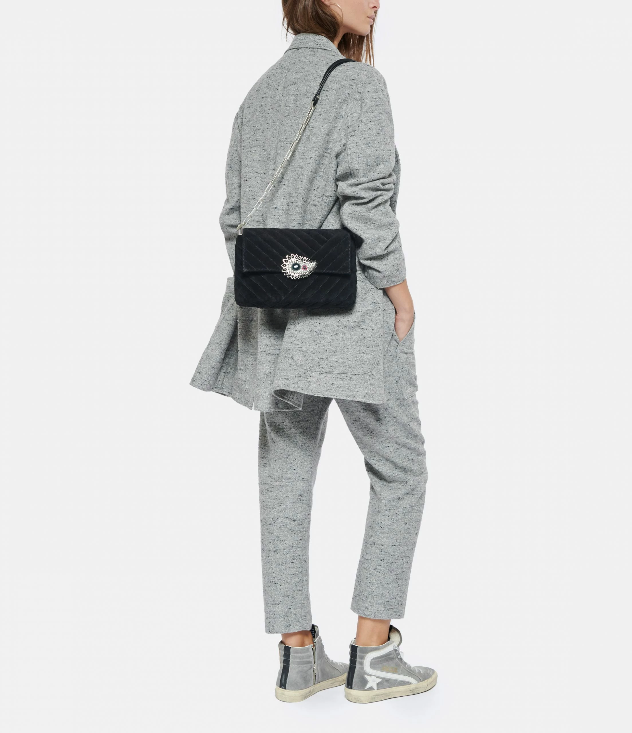 ISABEL MARANT Sac Merine Bandoulière Bijou Cuir Noir 8 ISABEL MARANT Sac Merine Bandoulière Bijou Cuir Noir – Image 6