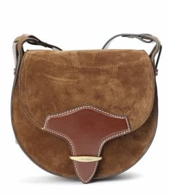 ISABEL MARANT Sac Botsy Cuir Suédé Cognac