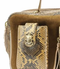 CLARIS VIROT Sac César Python Miel 10 CLARIS VIROT Sac César Python Miel -jerome dreyfuss shop unnamed file 2052