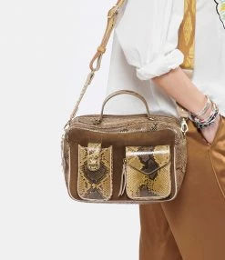 CLARIS VIROT Sac César Python Miel 12 CLARIS VIROT Sac César Python Miel -jerome dreyfuss shop unnamed file 2054