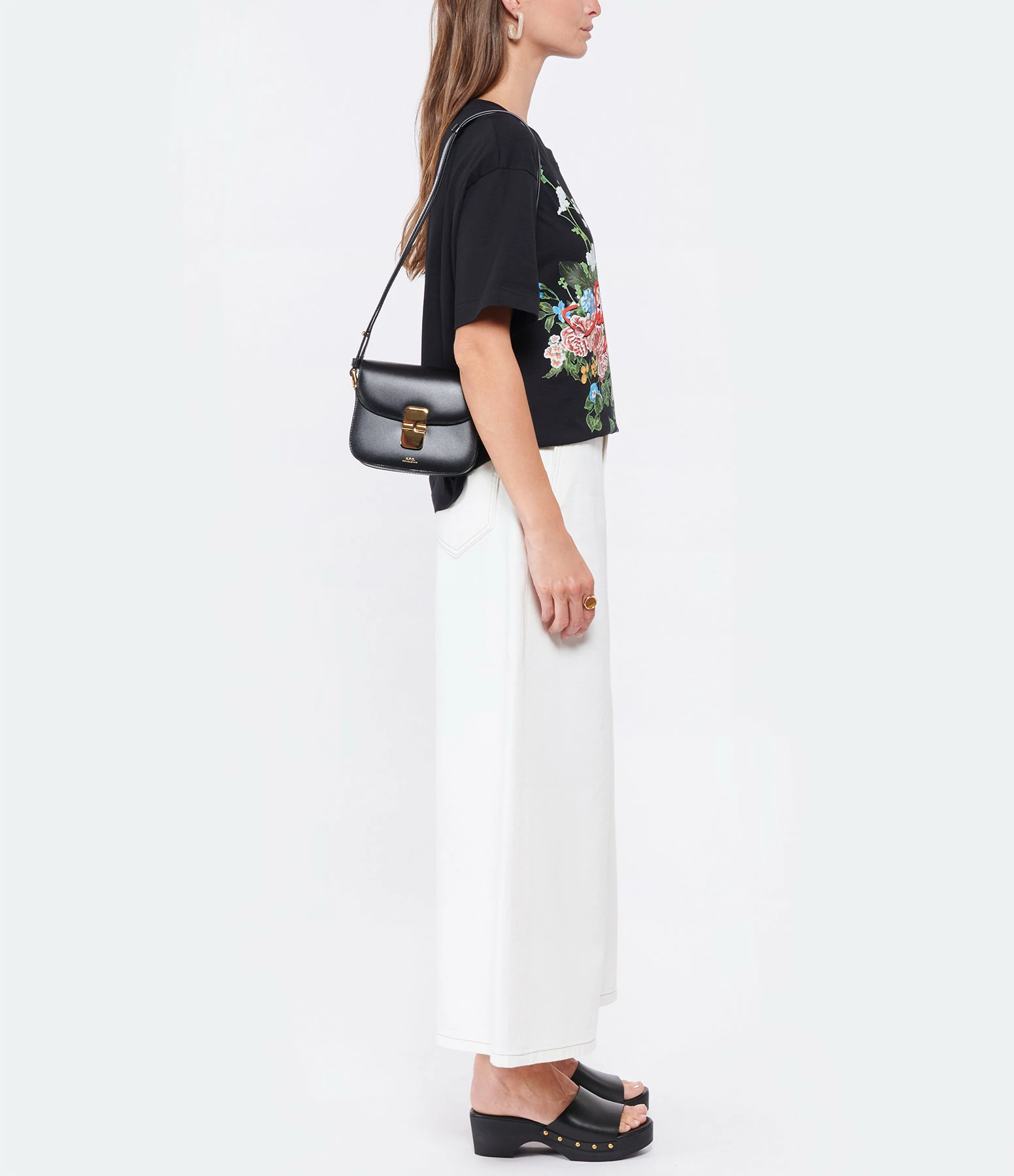 A.P.C. Sac Grace Mini Cuir Lisse Noir 8 A.P.C. Sac Grace Mini Cuir Lisse Noir – Image 6