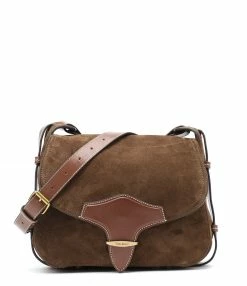 ISABEL MARANT Sac Besace Botsy Cuir Cognac