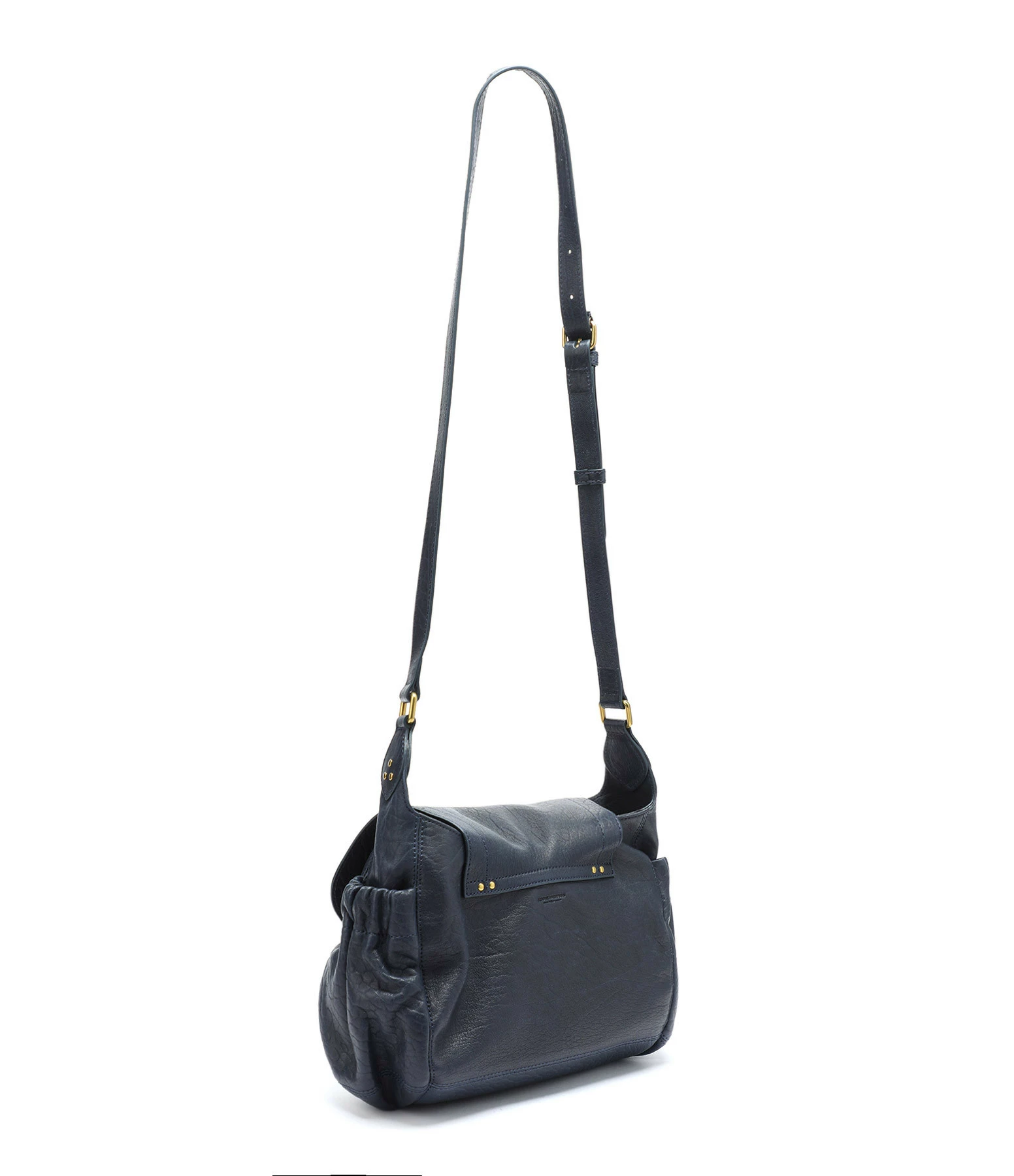 JEROME DREYFUSS Sac Helmut M Cuir Bubble Saphir 4 JEROME DREYFUSS Sac Helmut M Cuir Bubble Saphir – Image 2