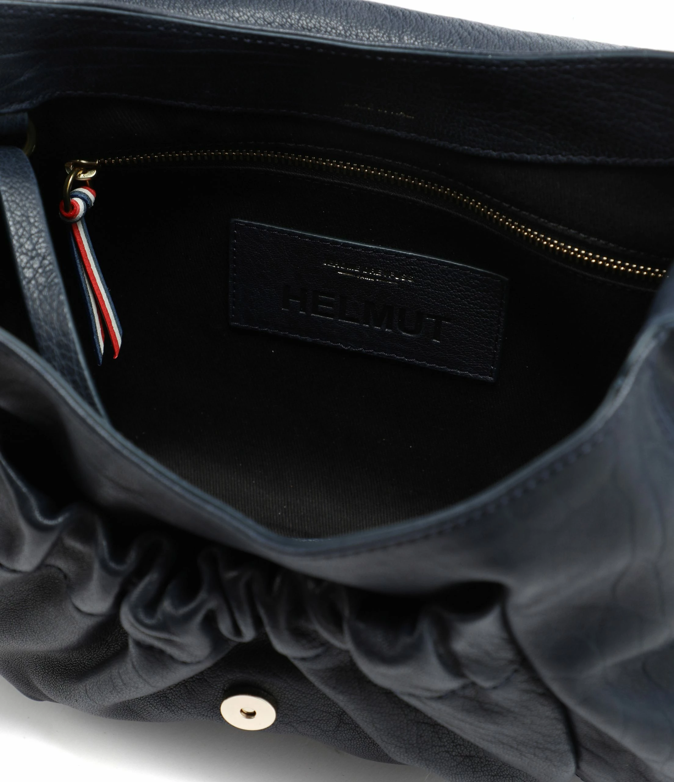 JEROME DREYFUSS Sac Helmut M Cuir Bubble Saphir 5 JEROME DREYFUSS Sac Helmut M Cuir Bubble Saphir – Image 3