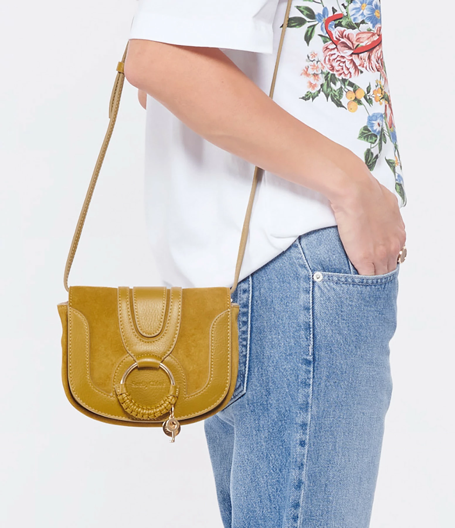 SEE BY CHLOE Sac Hana Mini Double Cuir Amber Green 7 SEE BY CHLOE Sac Hana Mini Double Cuir Amber Green – Image 5