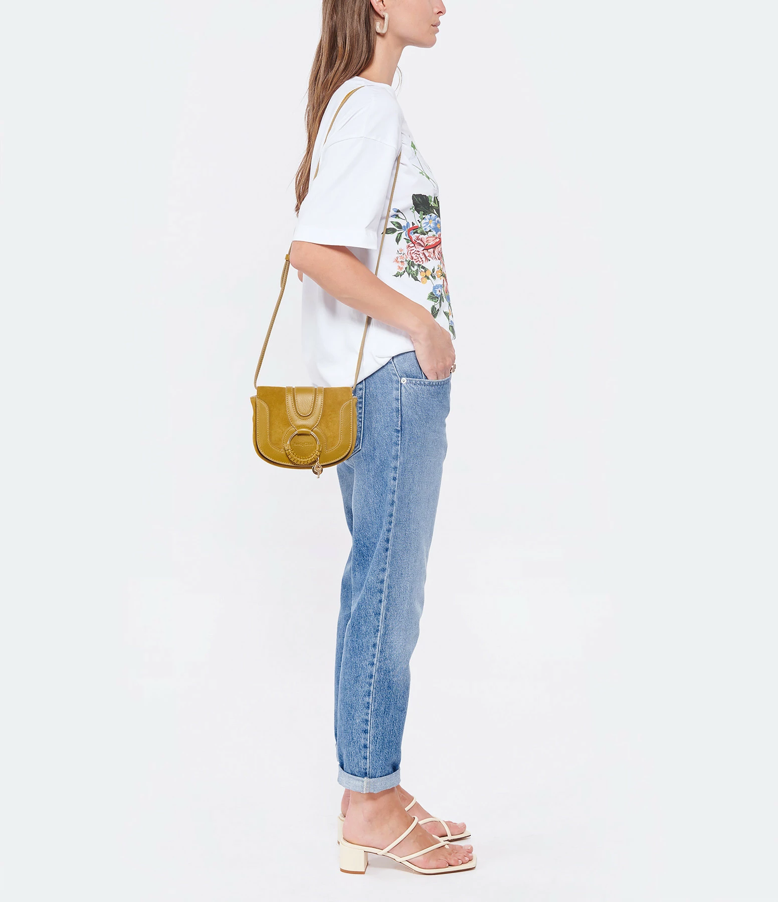 SEE BY CHLOE Sac Hana Mini Double Cuir Amber Green 8 SEE BY CHLOE Sac Hana Mini Double Cuir Amber Green – Image 6