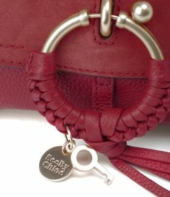 SEE BY CHLOE Sac Joan Mini Double Cuir Ribbon Red -jerome dreyfuss shop unnamed file 2152