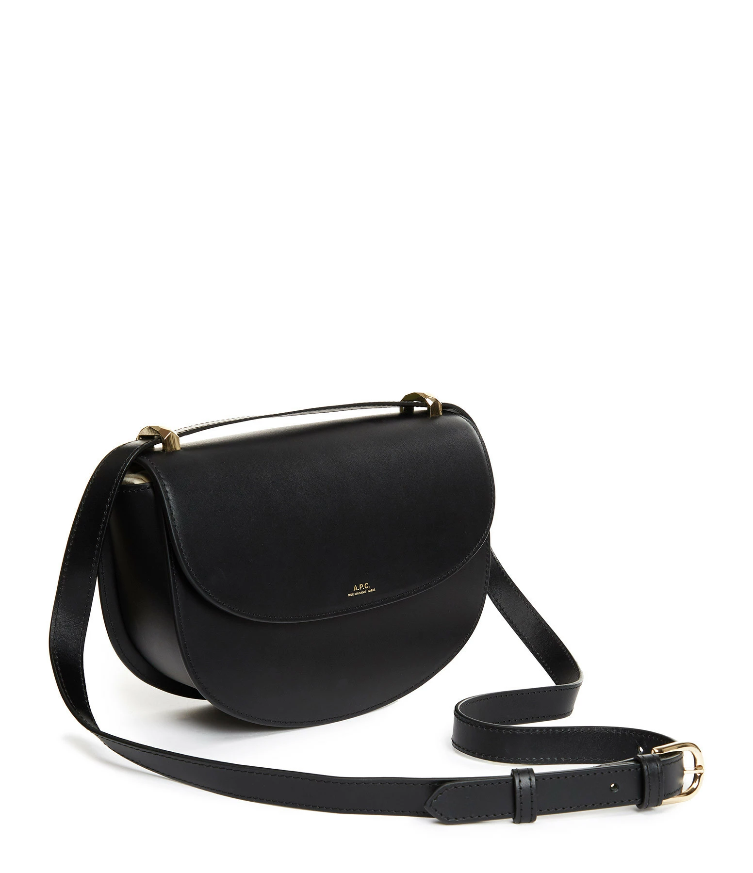 A.P.C. Sac Genève Mini Cuir Lisse Noir 4 A.P.C. Sac Genève Mini Cuir Lisse Noir – Image 2