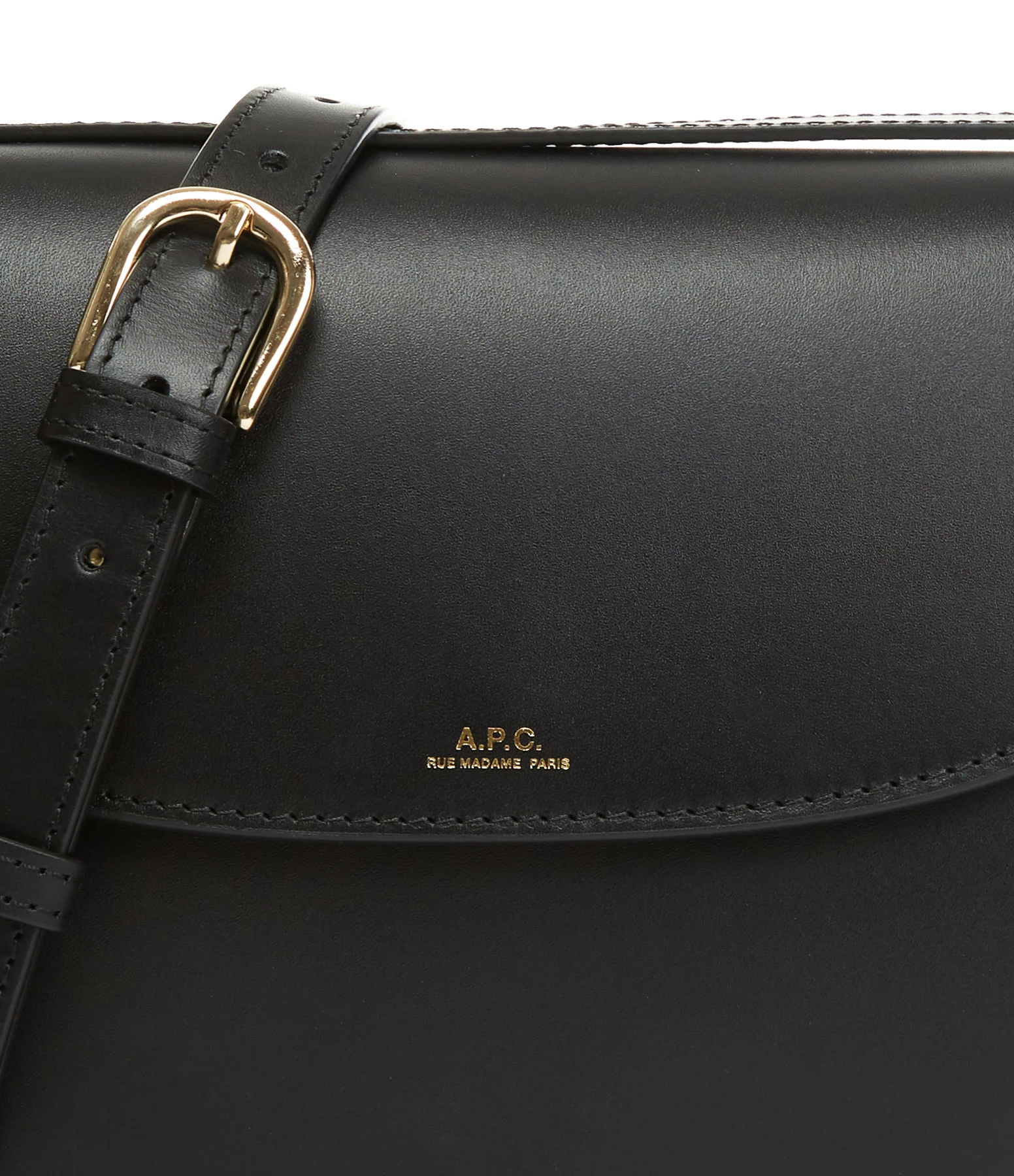 A.P.C. Sac Genève Mini Cuir Lisse Noir 6 A.P.C. Sac Genève Mini Cuir Lisse Noir – Image 4