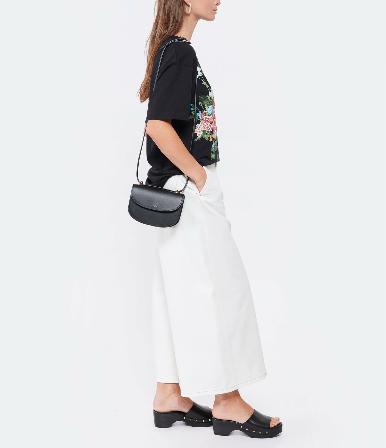 A.P.C. Sac Genève Mini Cuir Lisse Noir 9 A.P.C. Sac Genève Mini Cuir Lisse Noir – Image 7