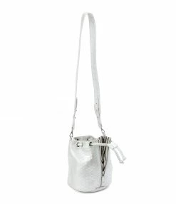 Alternative view of SISTA PARIS Sac Amber Python Argenté Zèbre