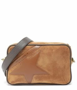 GOLDEN GOOSE Sac Star Cuir Suédé Tabac