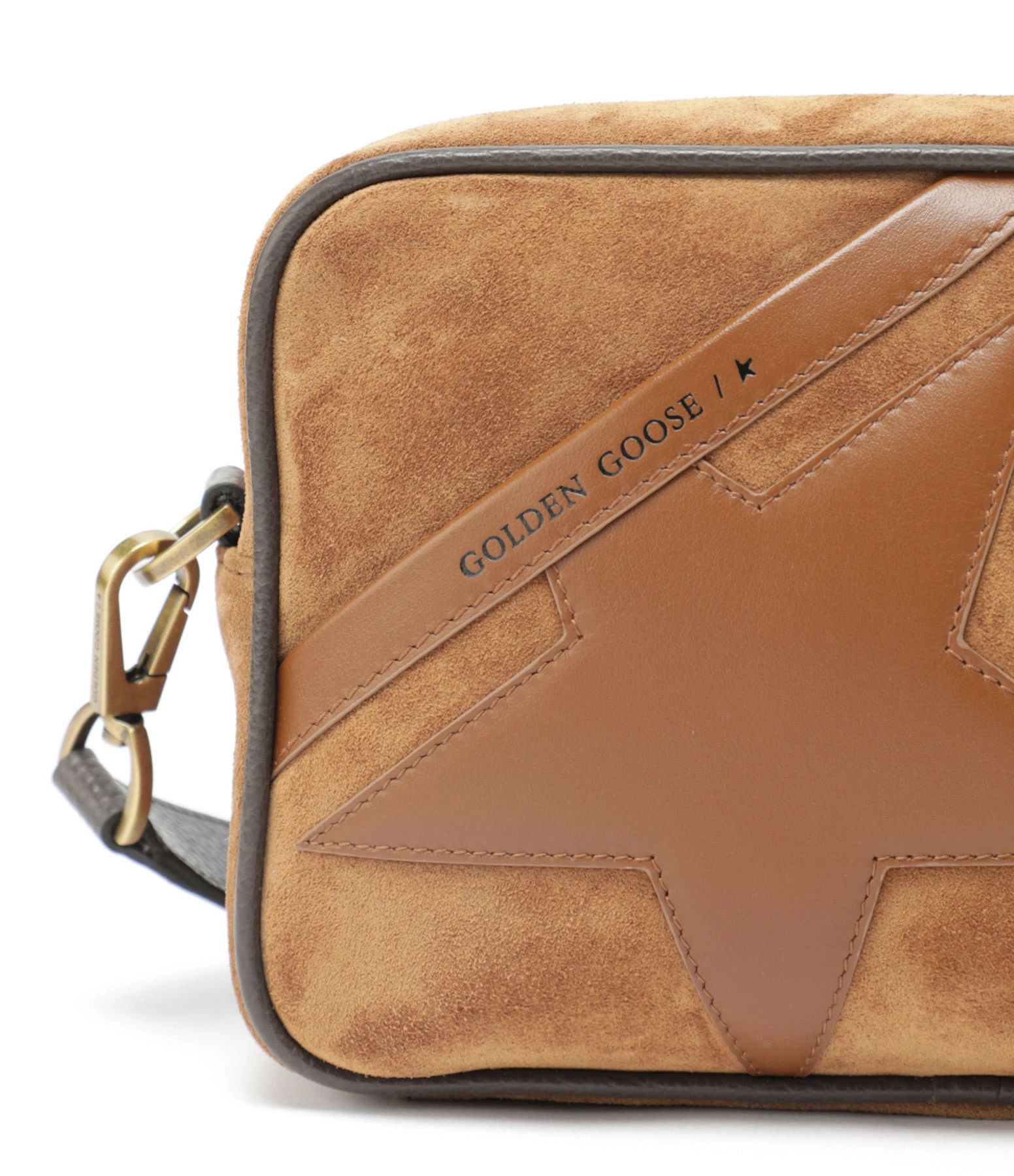 GOLDEN GOOSE Sac Star Cuir Suédé Tabac 6 GOLDEN GOOSE Sac Star Cuir Suédé Tabac – Image 4