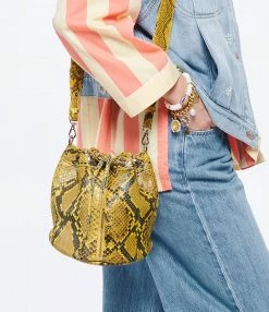 SISTA PARIS Sac Amber Python Jaune Phoenix Noir 12 SISTA PARIS Sac Amber Python Jaune Phoenix Noir -jerome dreyfuss shop unnamed file 2264