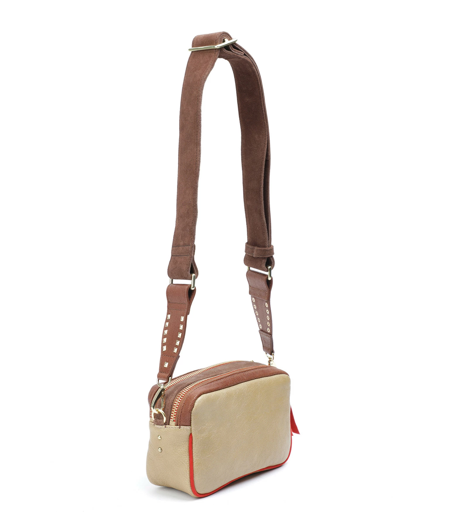 CLARIS VIROT Sac Lily Cuir Léopard Sable 4 CLARIS VIROT Sac Lily Cuir Léopard Sable – Image 2
