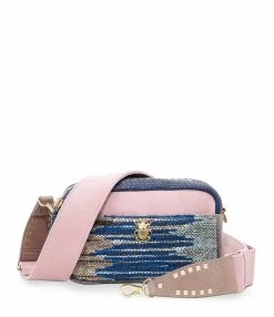 jerome dreyfuss shop 33 CLARIS VIROT Sac Lily Cuir Rose Indigo Tricolore