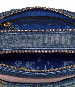 Alternative view of CLARIS VIROT Sac Lily Cuir Rose Indigo Tricolore
