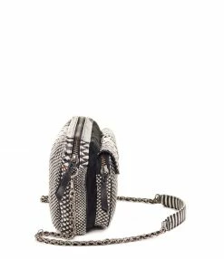 CLARIS VIROT Sac Big Charly Python, Suédé Noir Blanc 9 CLARIS VIROT Sac Big Charly Python, Suédé Noir Blanc -jerome dreyfuss shop unnamed file 2293