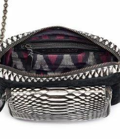 CLARIS VIROT Sac Big Charly Python, Suédé Noir Blanc 11 CLARIS VIROT Sac Big Charly Python, Suédé Noir Blanc -jerome dreyfuss shop unnamed file 2295