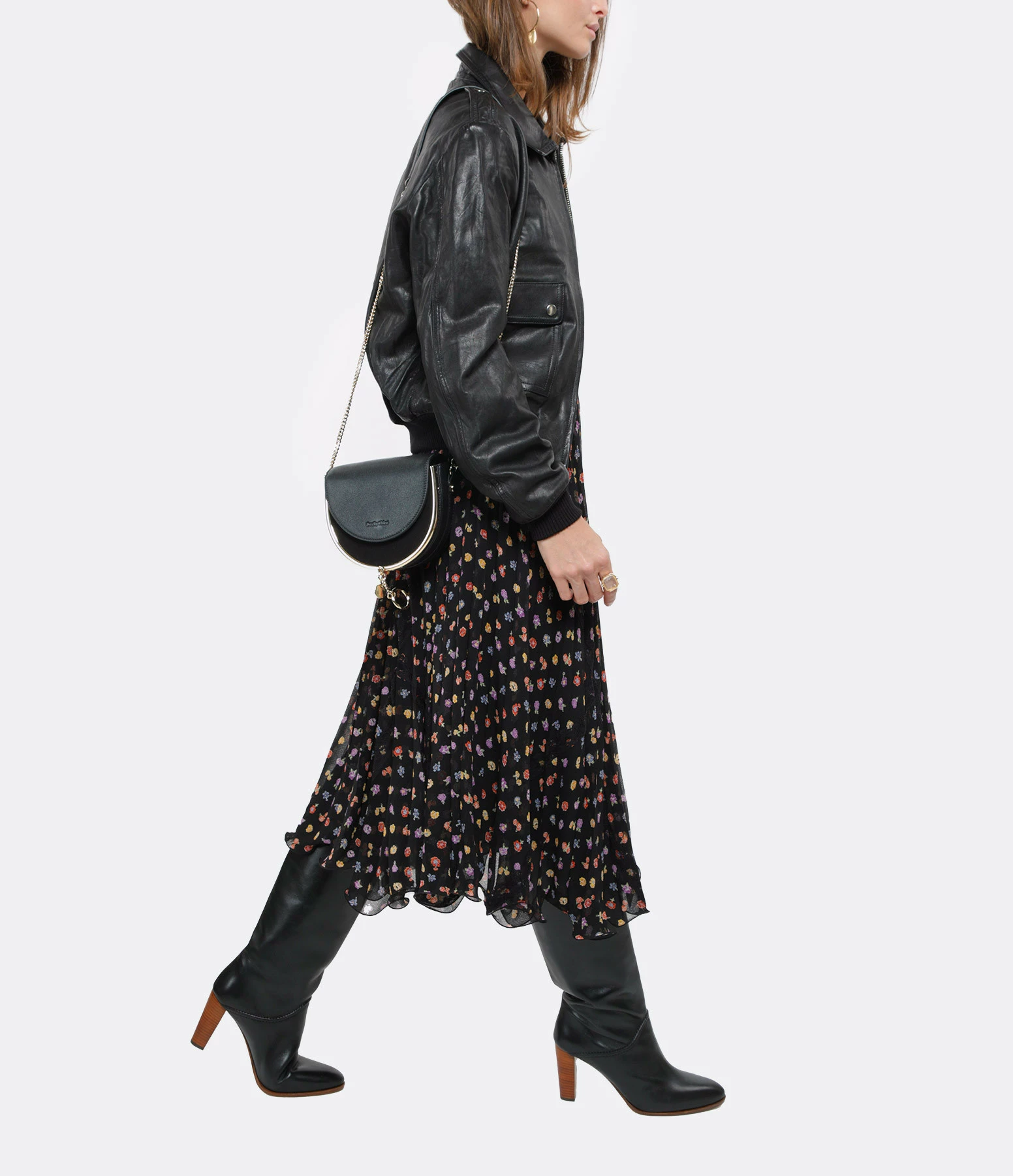 SEE BY CHLOE Sac Mara Double Cuir Noir 8 SEE BY CHLOE Sac Mara Double Cuir Noir – Image 6