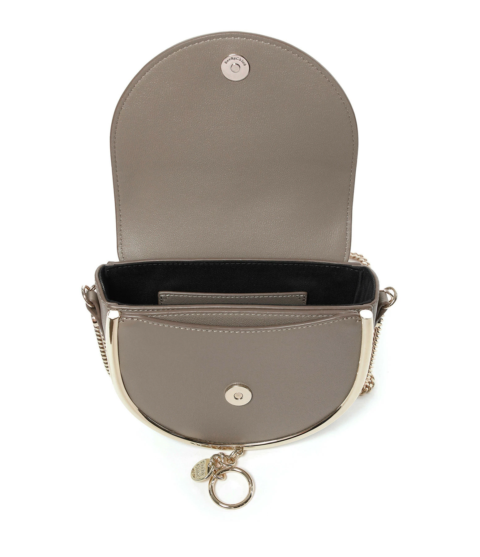 SEE BY CHLOE Sac Mara Cuir Lisse Motty Grey 5 SEE BY CHLOE Sac Mara Cuir Lisse Motty Grey – Image 3