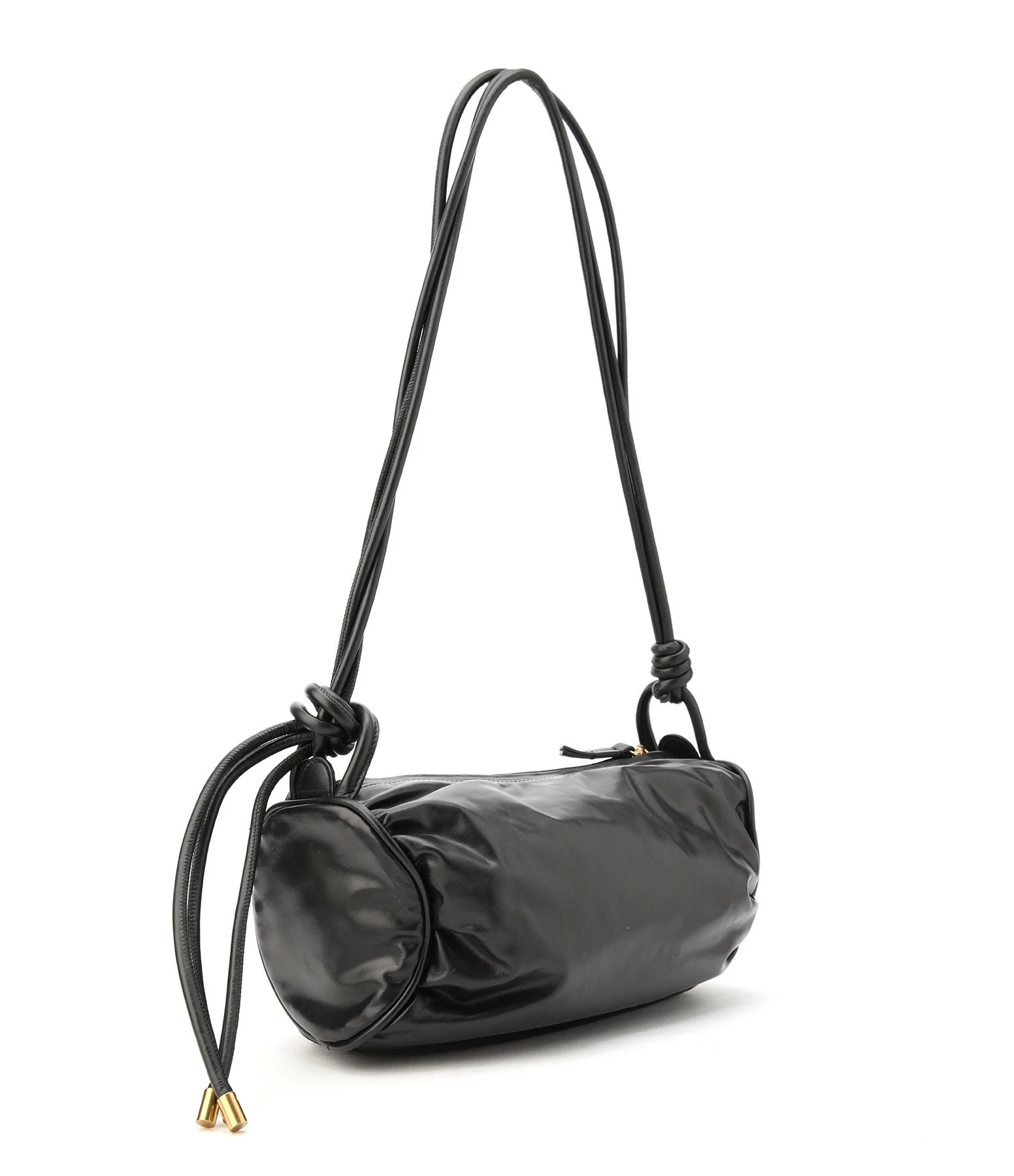 ISABEL MARANT Sac Shelby Cuir Froissé Noir Doré 4 ISABEL MARANT Sac Shelby Cuir Froissé Noir Doré – Image 2