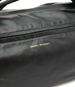 ISABEL MARANT Sac Shelby Cuir Froissé Noir Doré 11 ISABEL MARANT Sac Shelby Cuir Froissé Noir Doré -jerome dreyfuss shop unnamed file 2320