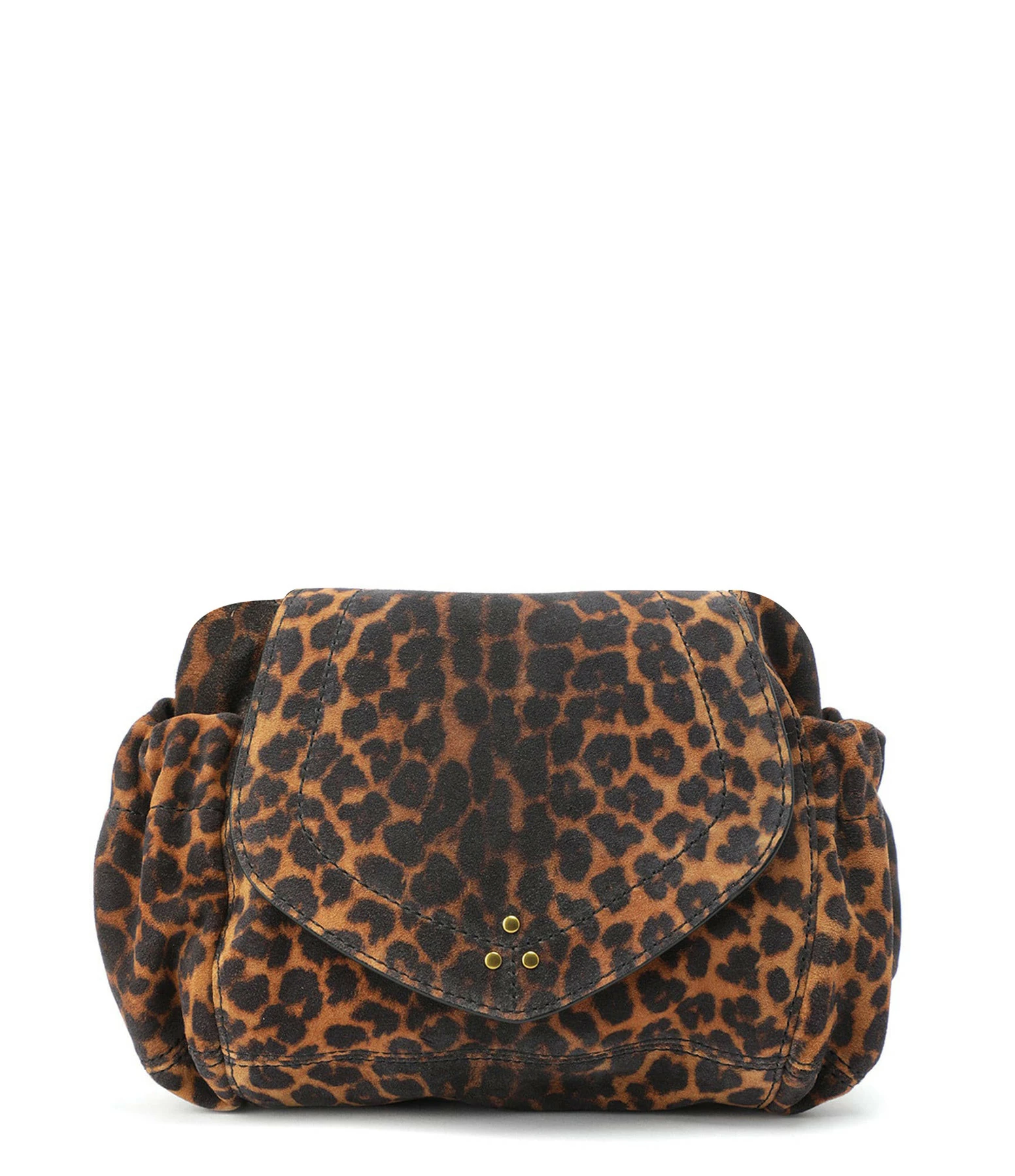 JEROME DREYFUSS Sac Helmut S Cuir Suédé Léopard 3 JEROME DREYFUSS Sac Helmut S Cuir Suédé Léopard