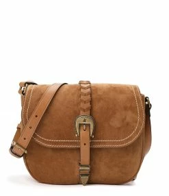 GOLDEN GOOSE Sac à Main Rodeo Cuir Suédé Camel