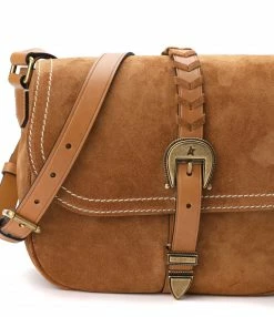GOLDEN GOOSE Sac à Main Rodeo Cuir Suédé Camel -jerome dreyfuss shop unnamed file 2351