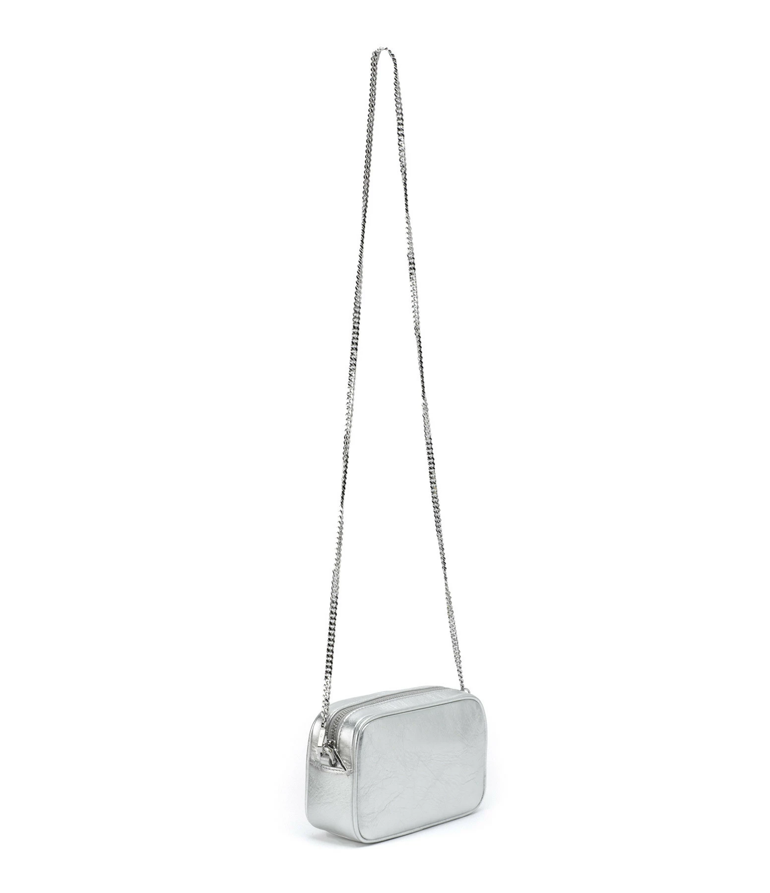 GOLDEN GOOSE Sac Mini Star Cuir Argenté 4 GOLDEN GOOSE Sac Mini Star Cuir Argenté – Image 2