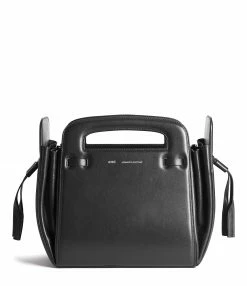 AMI PARIS Sac Seau GM Cuir Lisse Noir