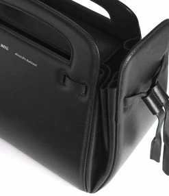 AMI PARIS Sac Seau GM Cuir Lisse Noir -jerome dreyfuss shop unnamed file 2381