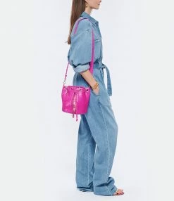SISTA PARIS Sac Amber Python Rose Électrique -jerome dreyfuss shop unnamed file 2395