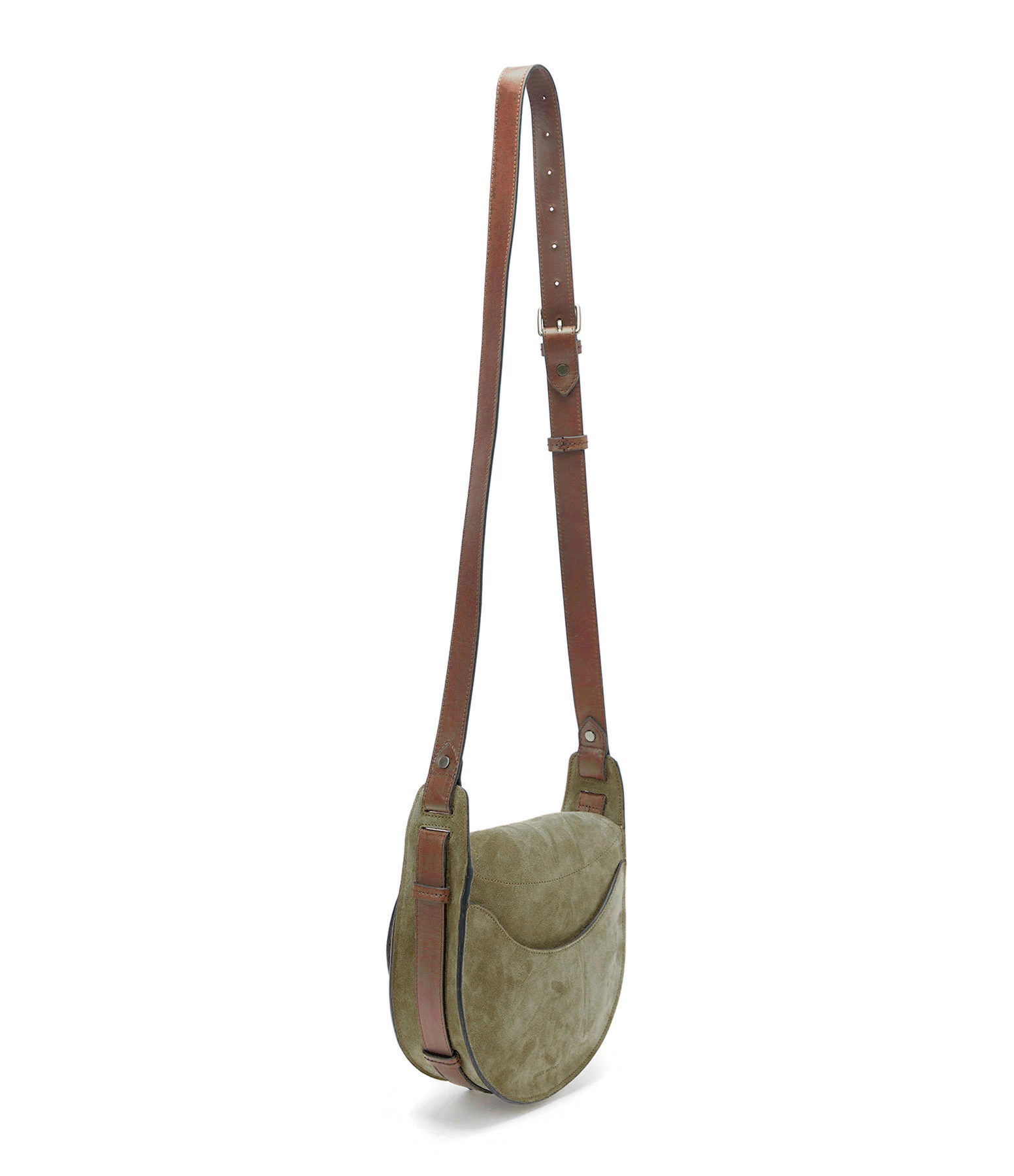 ISABEL MARANT Sac Botsy Cuir Suédé Kaki 4 ISABEL MARANT Sac Botsy Cuir Suédé Kaki – Image 2