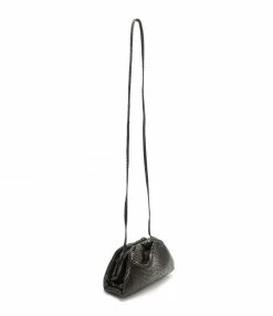 Alternative view of SISTA PARIS Sac Baby Uniq Cuir Souple Python Noir