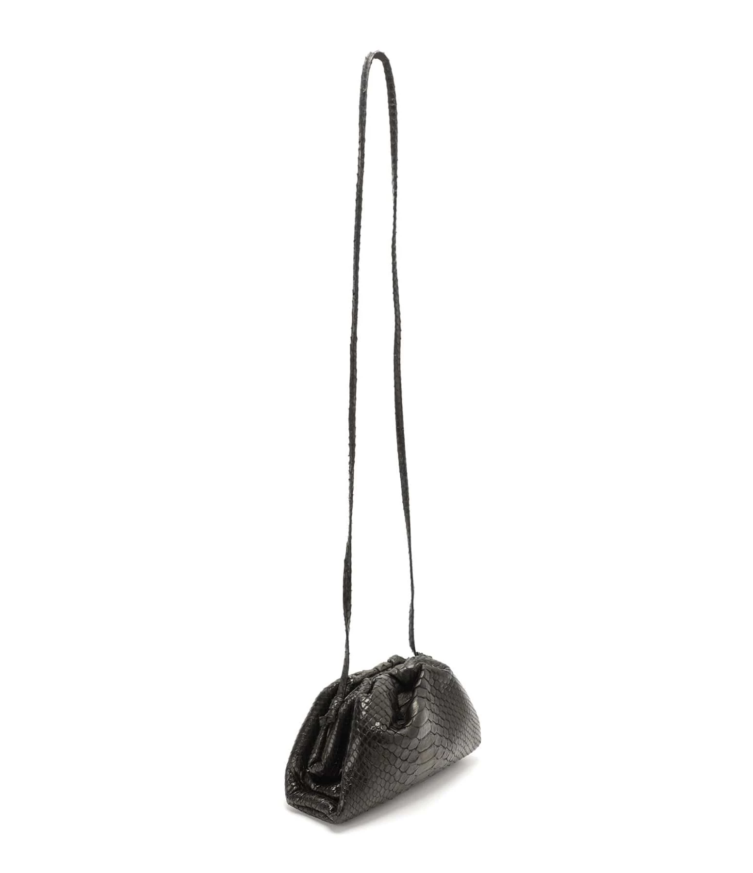 SISTA PARIS Sac Baby Uniq Cuir Souple Python Noir 4 SISTA PARIS Sac Baby Uniq Cuir Souple Python Noir – Image 2