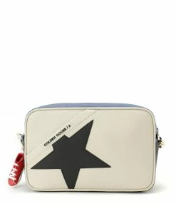 GOLDEN GOOSE Sac Star Cuir Écru