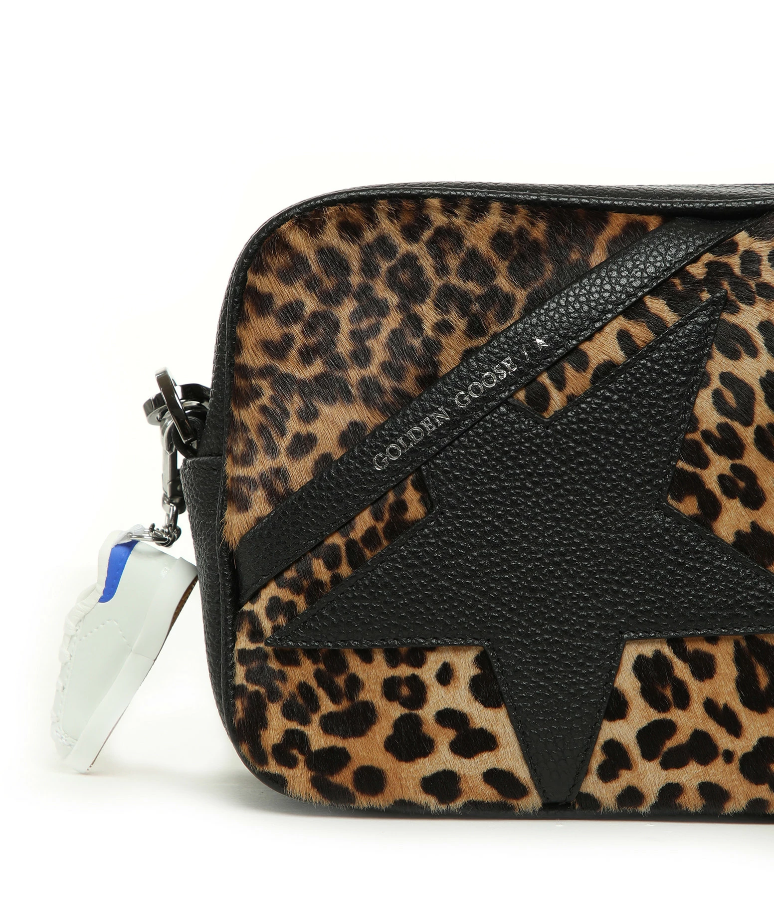GOLDEN GOOSE Sac Star Cuir Pony Léopard Noir 6 GOLDEN GOOSE Sac Star Cuir Pony Léopard Noir – Image 4