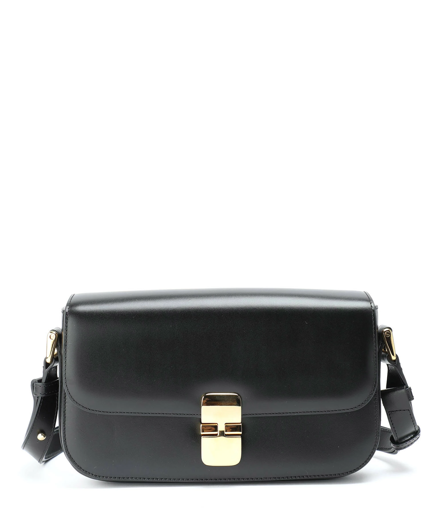 A.P.C. Sac Grace Baguette Cuir Lisse Noir 3 A.P.C. Sac Grace Baguette Cuir Lisse Noir