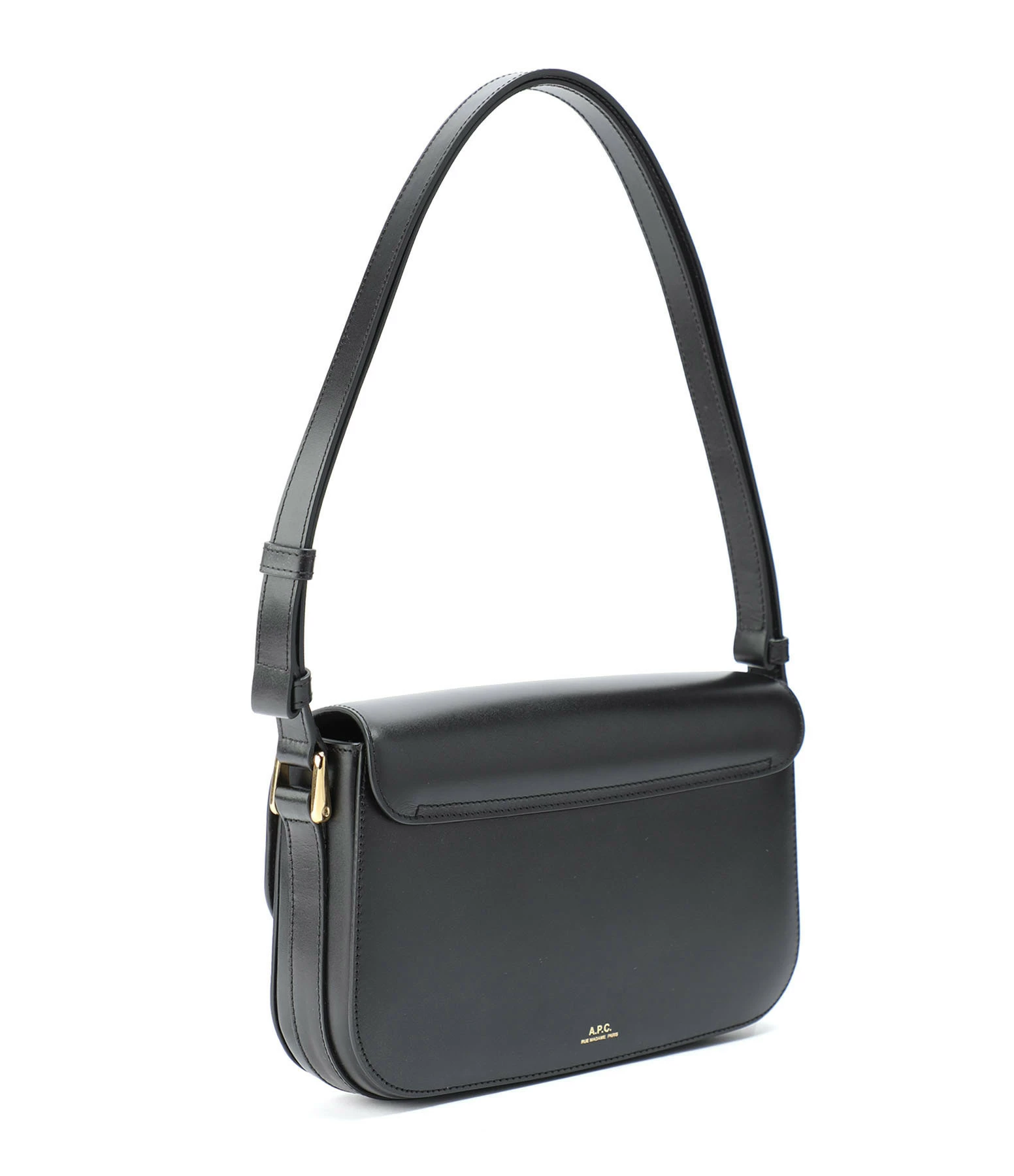 A.P.C. Sac Grace Baguette Cuir Lisse Noir 4 A.P.C. Sac Grace Baguette Cuir Lisse Noir – Image 2