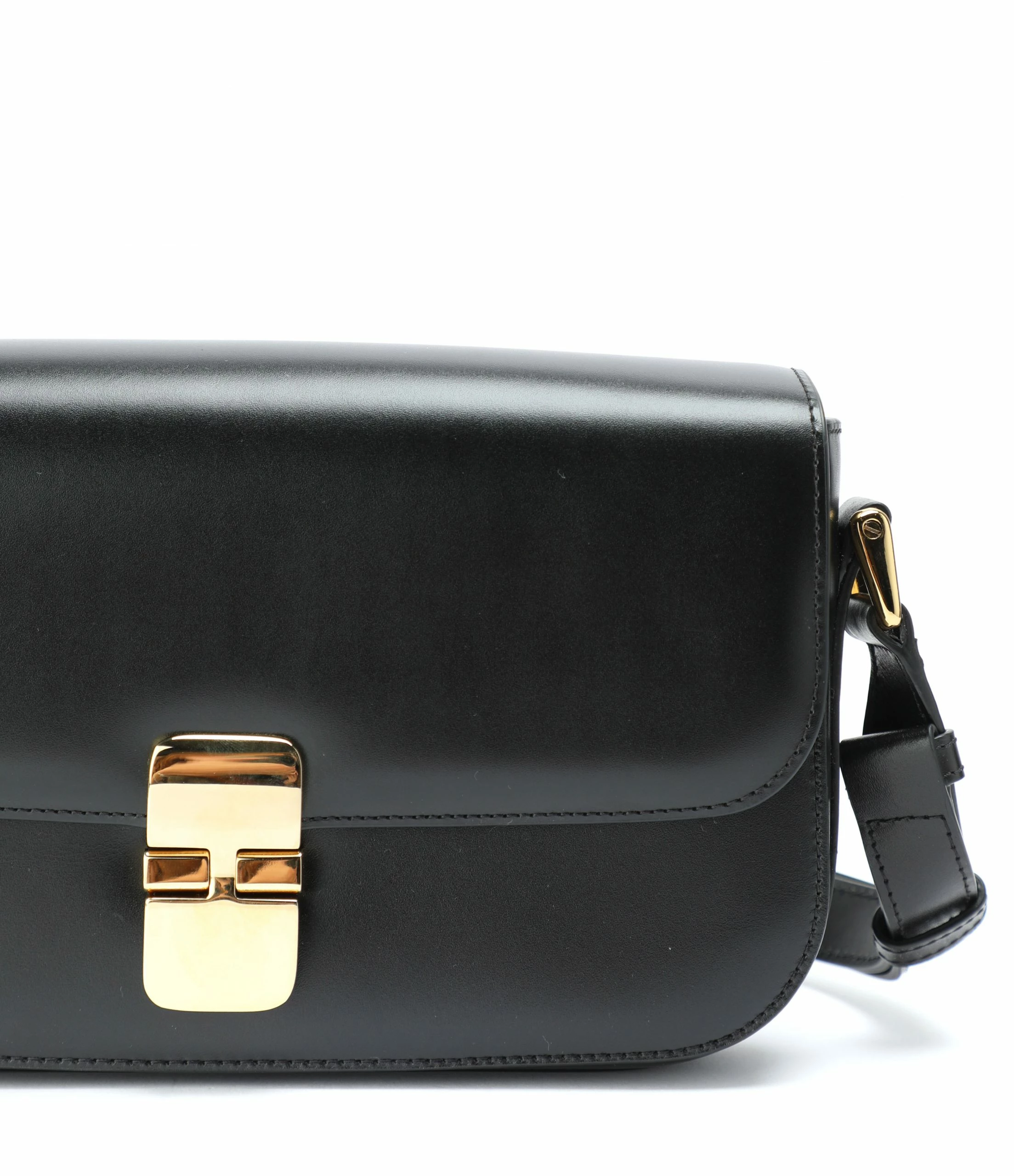 A.P.C. Sac Grace Baguette Cuir Lisse Noir 6 A.P.C. Sac Grace Baguette Cuir Lisse Noir – Image 4