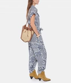 ISABEL MARANT Sac Seau Buky Raphia Cognac Naturel 13 ISABEL MARANT Sac Seau Buky Raphia Cognac Naturel -jerome dreyfuss shop unnamed file 2482