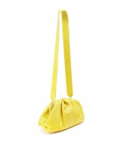 SISTA PARIS Sac Big Uniq Cuir Souple Python Jaune Citron -jerome dreyfuss shop unnamed file 2490