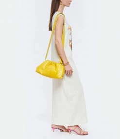SISTA PARIS Sac Big Uniq Cuir Souple Python Jaune Citron -jerome dreyfuss shop unnamed file 2494