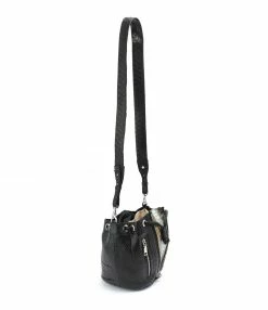 SISTA PARIS Sac Amber Python Noir Argenté -jerome dreyfuss shop unnamed file 2496